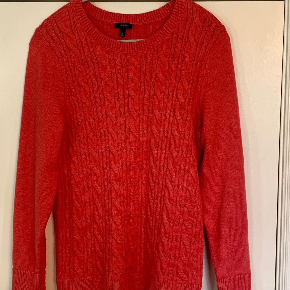 Talbots Cable Knit Sweater Size L